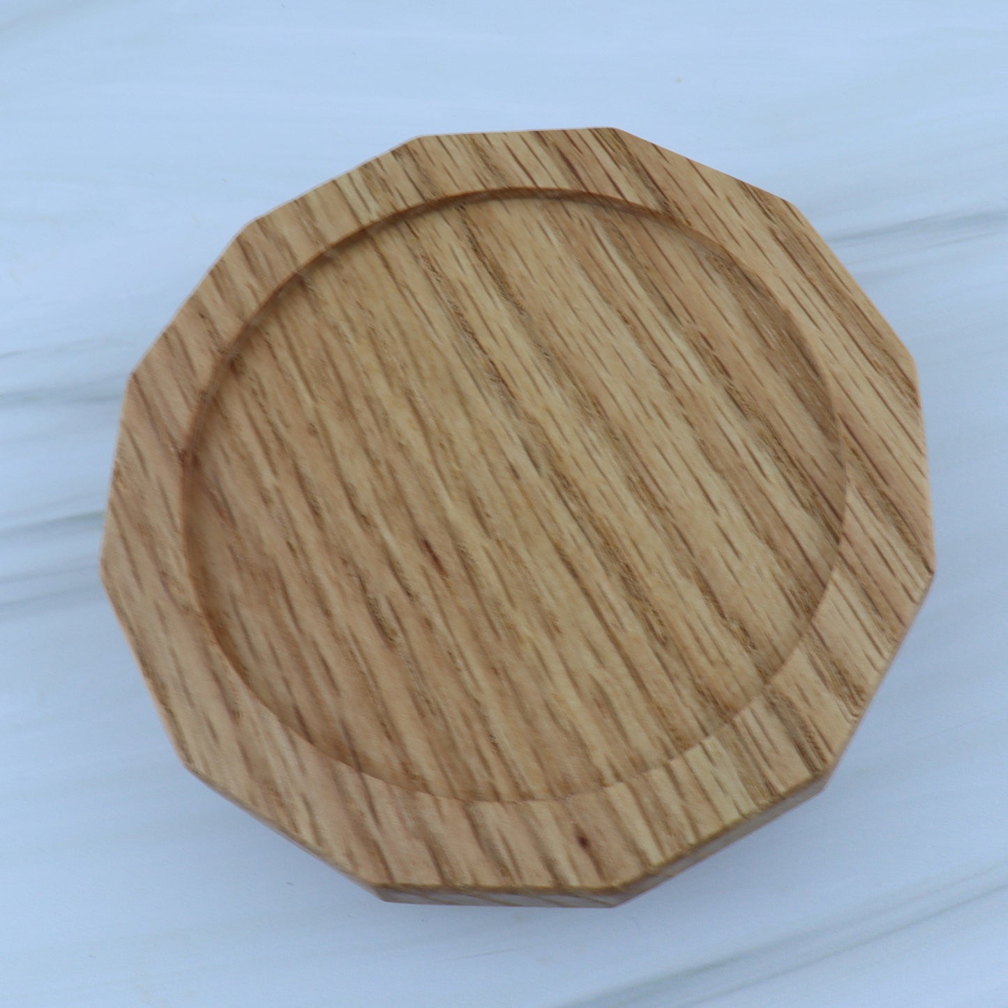 Handcrafted Oak Candle Stand | Fits All LFC Candles | Laser Etched Options